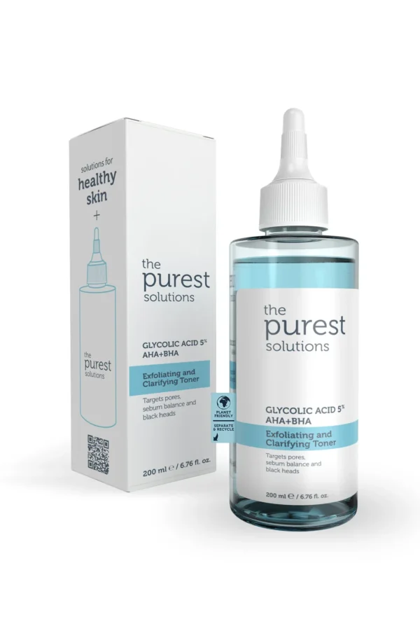 ⁦تونر البشرة المختلطة والجافة مقشر ومنقي حمض الجليكوليك من The Purest Solutions⁩ - الصورة ⁦3⁩