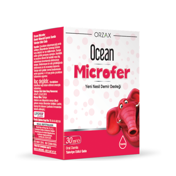 نقط الحديد للأطفال Ocean Microfer (30 مل)!