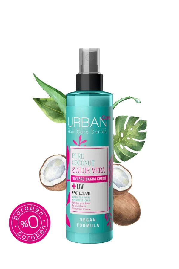 ⁦بخاخ الشعر بزيت جوز الهند والصبار من Urban Care (200 مل)⁩ - الصورة ⁦2⁩